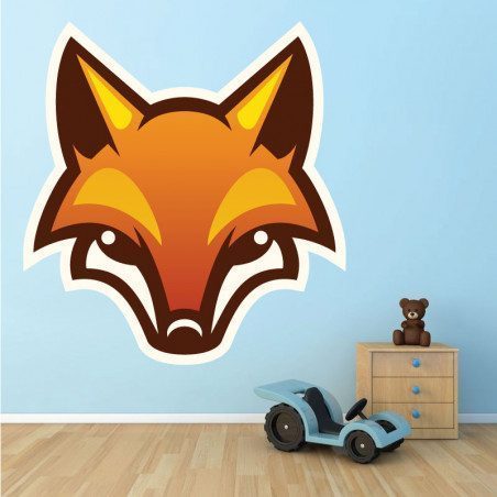 Sticker Mural Renard Autocollant Int Rieur Renard Zonestickers