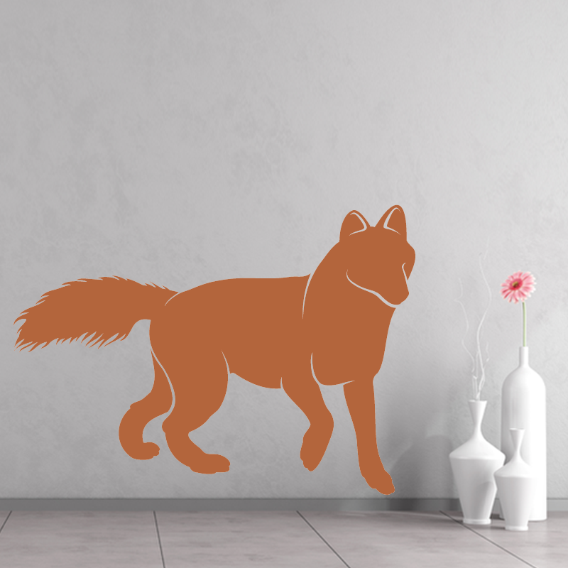 Autocollant Mural Silhouette Renard Zonestickers