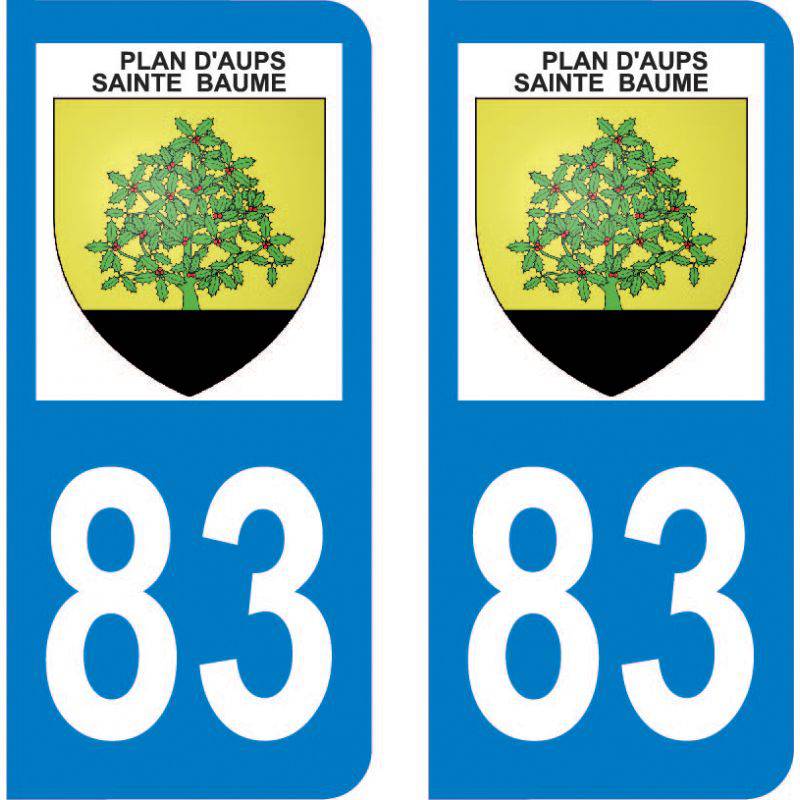 Autocollant Plaque Plan-d'Aups-Sainte-Baume 83640