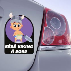 Autocollant bébé viking à bord