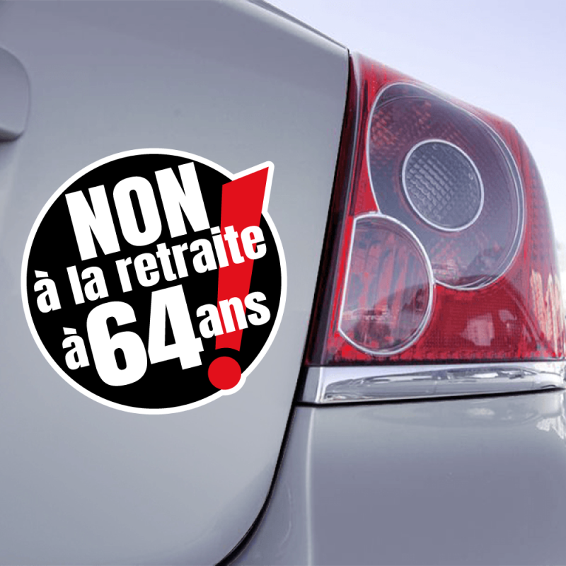 Autocollant Gilet Jaune France logo 2 sticker auto voiture Taille:8 cm