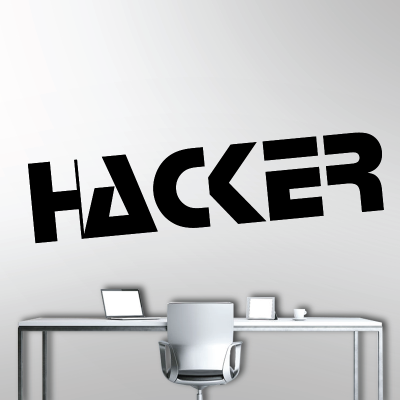 Sticker Mural Hacker - 1