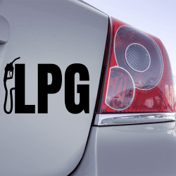 Autocollant LPG noir
