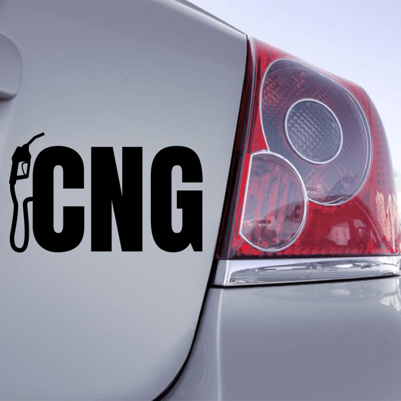 Autocollant CNG noir