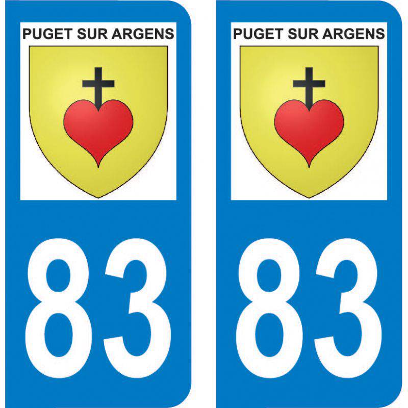 Autocollant Plaque Puget-sur-Argens 83480