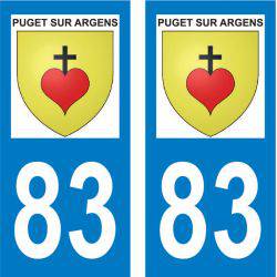 Sticker Plaque Puget-sur-Argens 83480