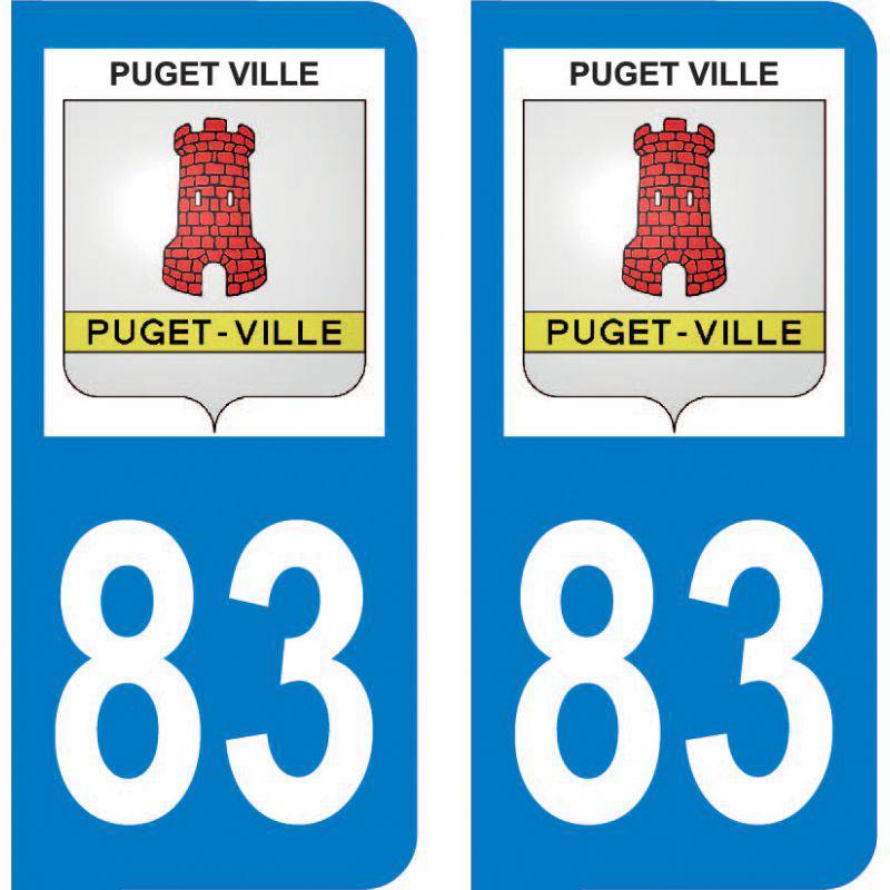 Autocollant Plaque Puget-Ville 83390