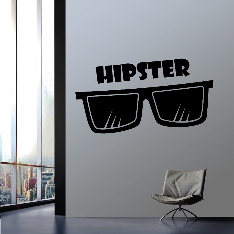 Sticker Mural Hipster - 1