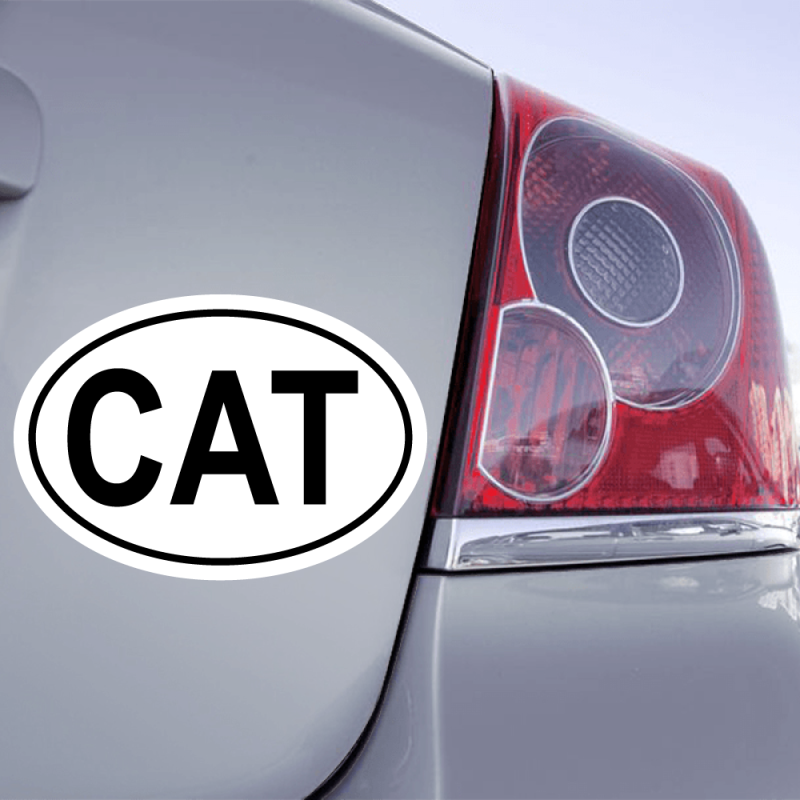 Autocollant CAT Catalogne noir