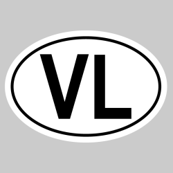 Autocollant VL - Code Pays Flandre