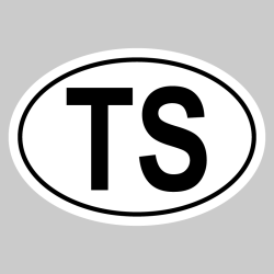 Autocollant TS - Code Pays Transylvanie