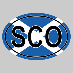 Sticker SCO avec drapeau