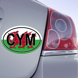 Sticker CYM avec drapeau