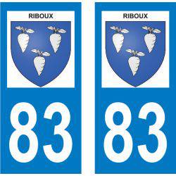 Sticker Plaque Riboux 13780