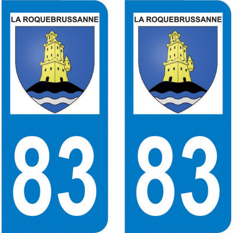 Autocollant Plaque La Roquebrussanne 83136