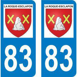 Autocollant Plaque La Roque-Esclapon 83840