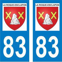 Sticker Plaque La Roque-Esclapon 83840