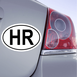 Autocollant Code Pays  HR