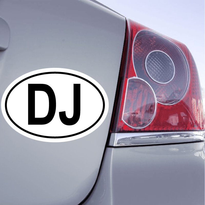 Autocollant Code Pays  DJ