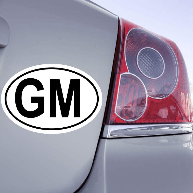 Autocollant Code Pays  GM