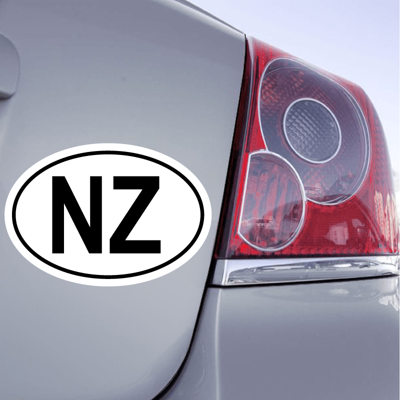 Autocollant Code Pays NZ
