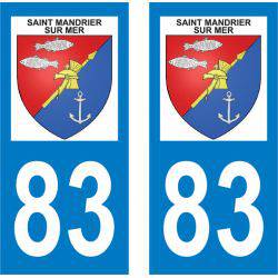 Sticker Plaque Saint-Mandrier-sur-Mer 83430
