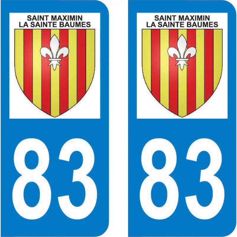 Autocollant Plaque Saint-Maximin-la-Sainte-Baume 83470