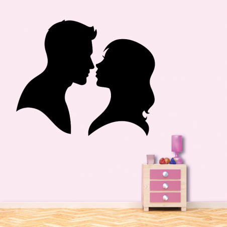  Sticker  Mural Couple  Amoureux  ZoneStickers