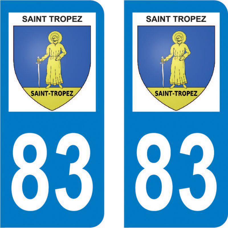 Autocollant Plaque Saint-Tropez 83990