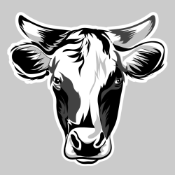 Sticker Tête de Vache Amicale
