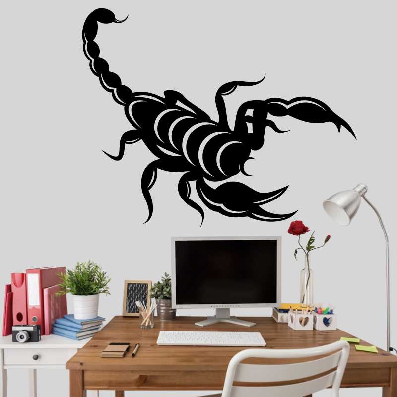 Sticker Scorpion Redoutable Noir