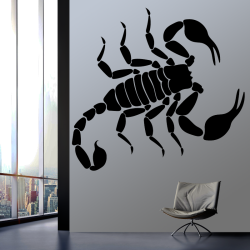 Sticker Silhouette Scorpion Noir