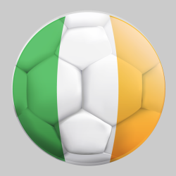 Autocollant Ballon De Foot Irlande