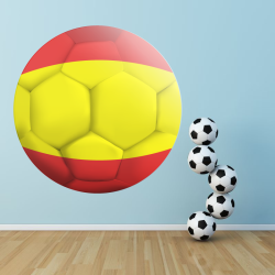 Autocollant Ballon De Foot Espagne