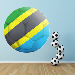 Autocollant Ballon De Foot Tanzanie