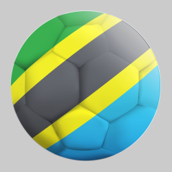 Autocollant Ballon De Foot Tanzanie