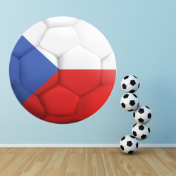 Autocollant Ballon De Foot République Tchèque