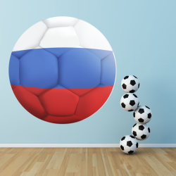 Autocollant Ballon De Foot Russie