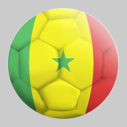 Autocollant Ballon De Foot Sénégal