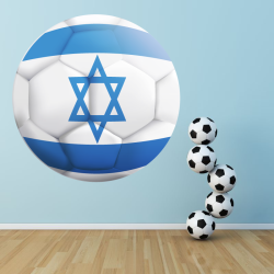 Autocollant Ballon De Foot israel