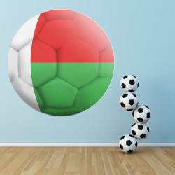 Autocollant Ballon De Foot Madagascar