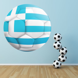 Autocollant Ballon De Foot Grèce