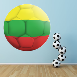 Autocollant Ballon De Foot lituanie
