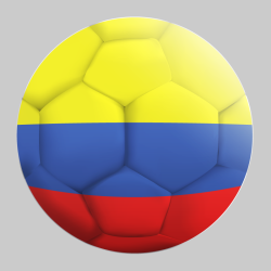 Autocollant Ballon De Foot Colombie