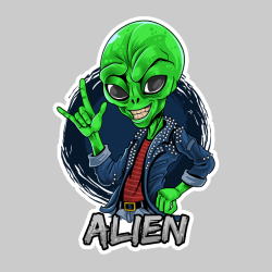 Sticker alien