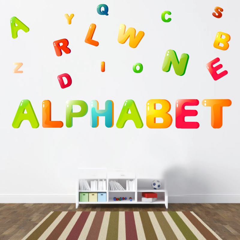 Sticker alphabet pour chambre d'enfant