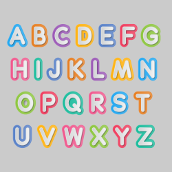 Sticker Lettre D'alphabet