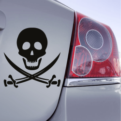 Autocollant Logo Pirate hacker