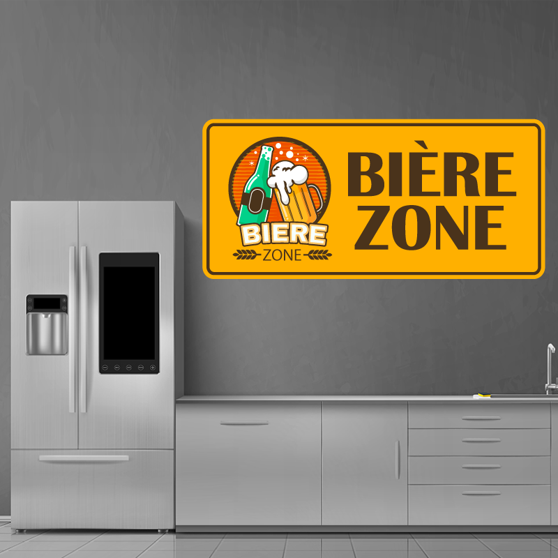 Autocollant zone Bière