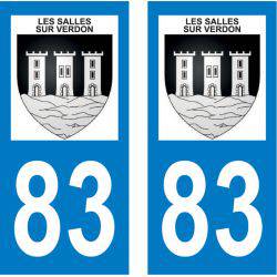 Sticker Plaque Les Salles-sur-Verdon 83630